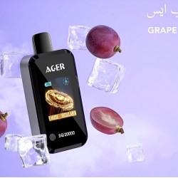  AGER SQ 20000 Puffs Grape Ice