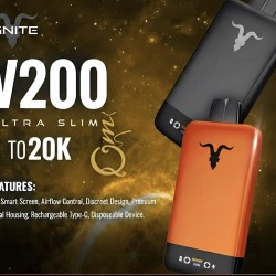 سحبة اجنايت الجاهزة v200 الترا سلم 20000 بف كيوي باشن فروت جوافة
