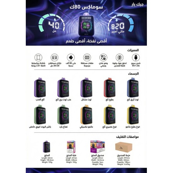 سحبة جيك بار سو ماكس الجاهزة 80000 بف خوخ ايس