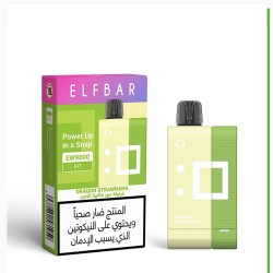 بود مع بطارية سحبة الف بار الجاهزه اي دبليو 9000 بف فواكه موز فاكهة التنين 