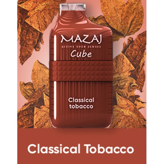 سحبة مزاج كيوب الجاهزة 6000 بف كلاسيك توباكو