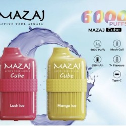 سحبة مزاج كيوب الجاهزة 6000 بف تفاحتين