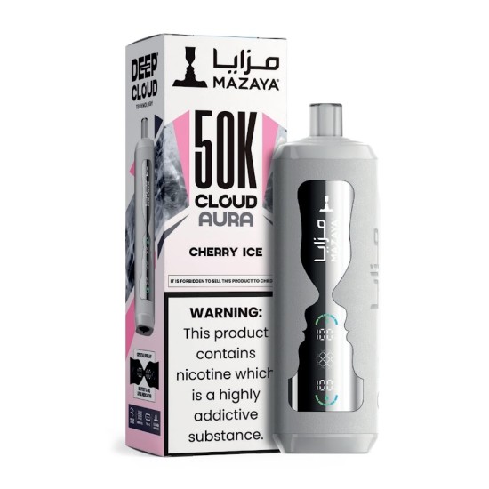 شيشة مزايا كلاود اورا الجاهزة 50000 بف شيري فيستا