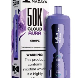 شيشة مزايا كلاود اورا الجاهزة 50000 بف عنب