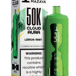 شيشة مزايا كلاود اورا الجاهزة 50000 بف ليمون نعناع