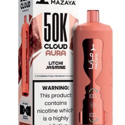 شيشة مزايا كلاود اورا الجاهزة 50000 بف ليتشي ياسمين