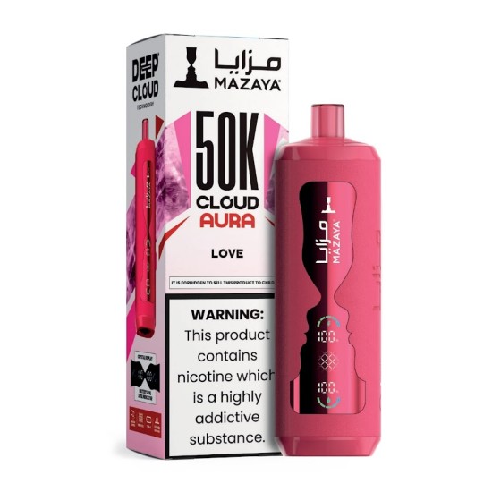 شيشة مزايا كلاود اورا الجاهزة 50000 بف لوف