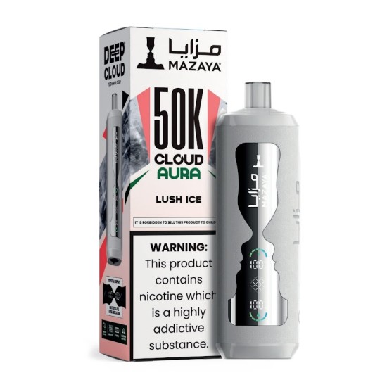 شيشة مزايا كلاود اورا الجاهزة 50000 بف لوش ايس