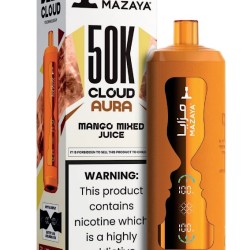 شيشة مزايا كلاود اورا الجاهزة 50000 بف مانجو ميكس جوس