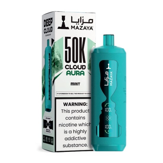 شيشة مزايا كلاود اورا الجاهزة 50000 بف مينت