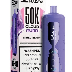 شيشة مزايا كلاود اورا الجاهزة 50000 بف مكس بيري