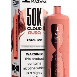 شيشة مزايا كلاود اورا الجاهزة 50000 بف خوخ ايس