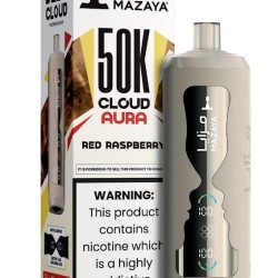 شيشة مزايا كلاود اورا الجاهزة 50000 بف ريد رازبيري