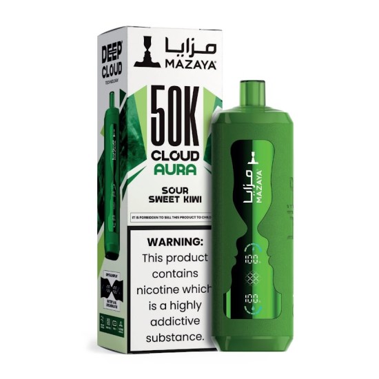 شيشة مزايا كلاود اورا الجاهزة 50000 بف سور سويت كيوي