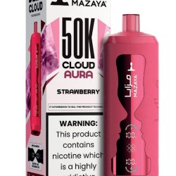 شيشة مزايا كلاود اورا الجاهزة 50000 بف فراولة