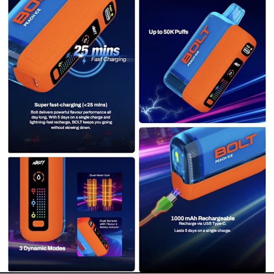 سحبة ناستي بولت 50000 بف مانجو ايس