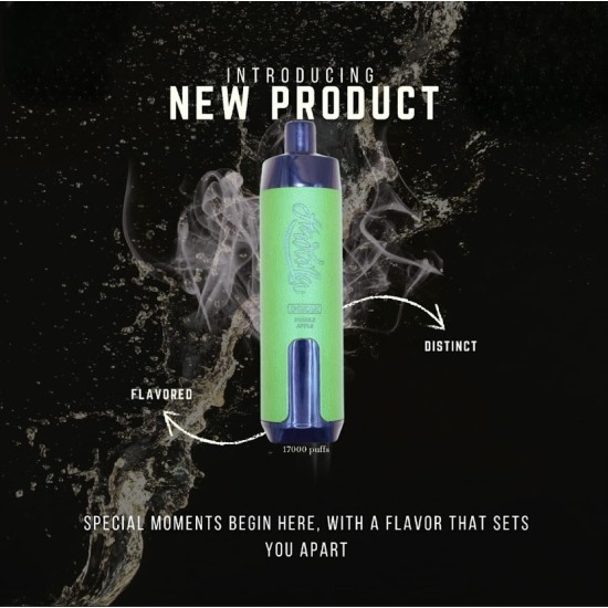 شيشة هوانا اوكا الجاهزة 17000 بف تفاحتين