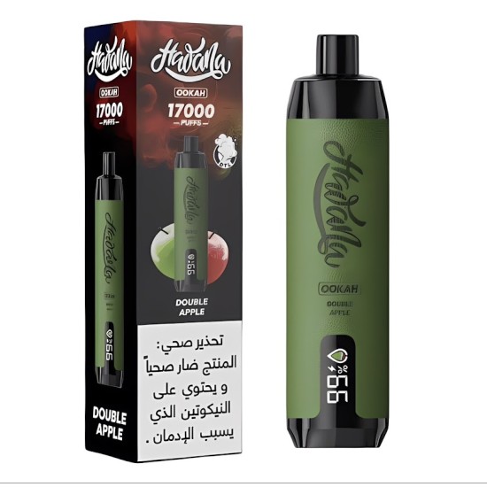 شيشة هوانا اوكا الجاهزة 17000 بف تفاحتين