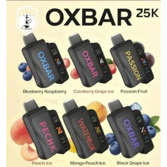 بود اوكس بار سفوب شيشة 25000 بف تريبل توت