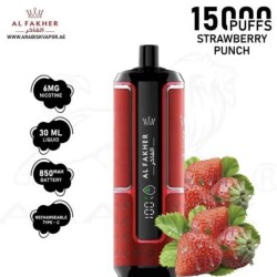 شيشة الفاخر هايبر ماكس الجاهزة 15000 بف فراولة 