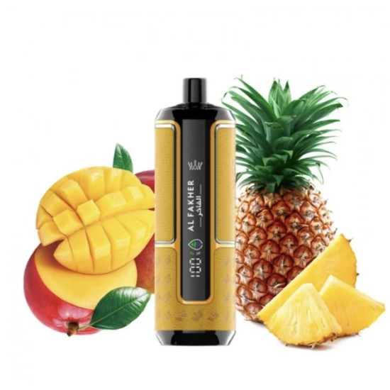 AlFakher Crown Bar Hyper max 15000 puffs Mango Pineapple