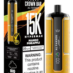 AlFakher Crown Bar Hyper max 15000 puffs Mango Pineapple
