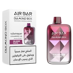 Air Bar Diamond Box disposable 20000 Puffs Iced Strawberry