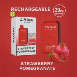 سحبة ايربار فلو الجاهزة 30000 بف فراولة رمان