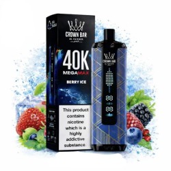 شيشة الفاخر ميجا ماكس الجاهزة 40000 بف توت ايس