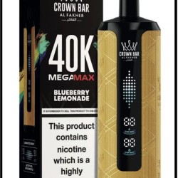 شيشة الفاخر ميجا ماكس الجاهزة 40000 بف بلوبيري ليموناده