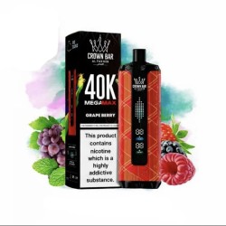 شيشة الفاخر ميجا ماكس الجاهزة 40000 بف عنب توت