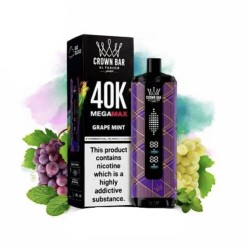 شيشة الفاخر ميجا ماكس الجاهزة 40000 بف عنب نعناع