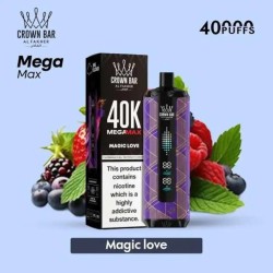 شيشة الفاخر ميجا ماكس الجاهزة 40000 بف ماجيك لوف