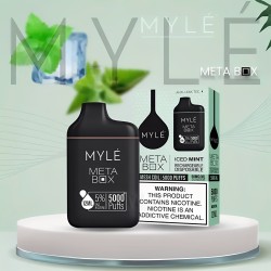 Myle meta box disposable 5000 Puffs Iced Mint