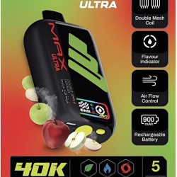 سحبة ناستي ماكس الترا 40000 بف تفاحتين شيشة