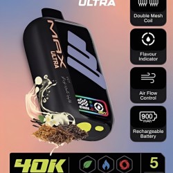 سحبة ناستي ماكس الترا 40000 بف فانيليا كاسترد توباكو