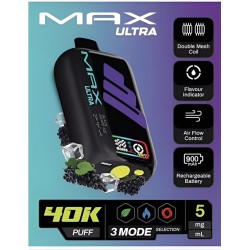 سحبة ناستي ماكس الترا 40000 بف عنب اسود مثلج