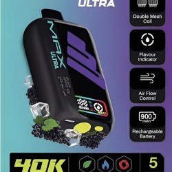 سحبة ناستي ماكس الترا 40000 بف عنب اسود مثلج