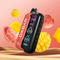 سحبة اوكس بار تري فيجين الجاهزة 40000 بف مانجو خوخ 