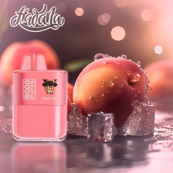 سحبة هوانا ايسكو بار الجاهزة 6000 بف خوخ ايس