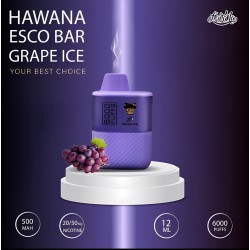 سحبة هوانا ايسكو بار الجاهزة 6000 بف عنب ايس