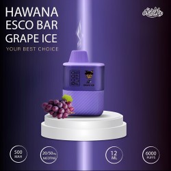 سحبة هوانا ايسكو بار الجاهزة 6000 بف عنب ايس