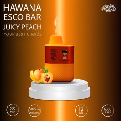 سحبة هوانا ايسكو بار الجاهزة 6000 بف خوخ 