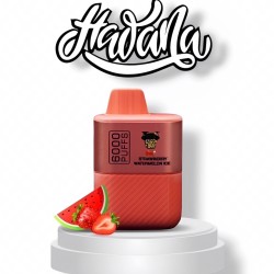 سحبة هوانا ايسكو بار الجاهزة 6000 بف فراولة بطيخ ايس