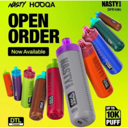 شيشة ناستي هوكا الجاهزه DTL 10000 بف عنب ايس