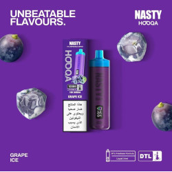 شيشة ناستي هوكا الجاهزه DTL 10000 بف عنب ايس