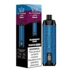 AlFakher Crown Bar 15000 puffs Black Blueberry Gum