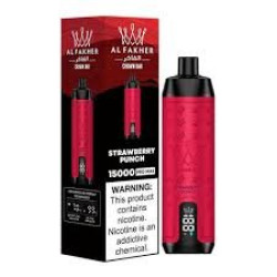 AlFakher Crown Bar 15000 puffs Strawberry Punch